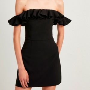 French Connection Off the Shoulder Ruffle Dress